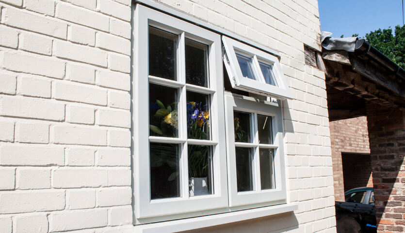 White composite conservation window