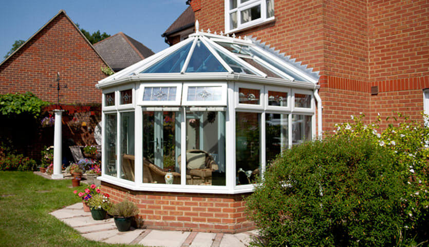 White uPVC Victorian conservatory