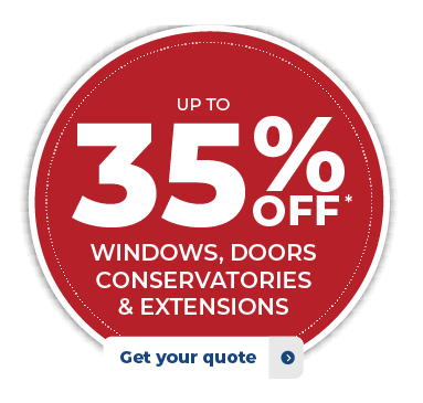 Up to 35% off windows, doors, conservatories & extensions